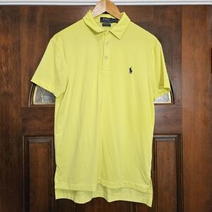 Polo Performance Ralph Lauren Men's Bright Yellow Polo Shirt